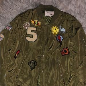 Army Green Bomber Jacket